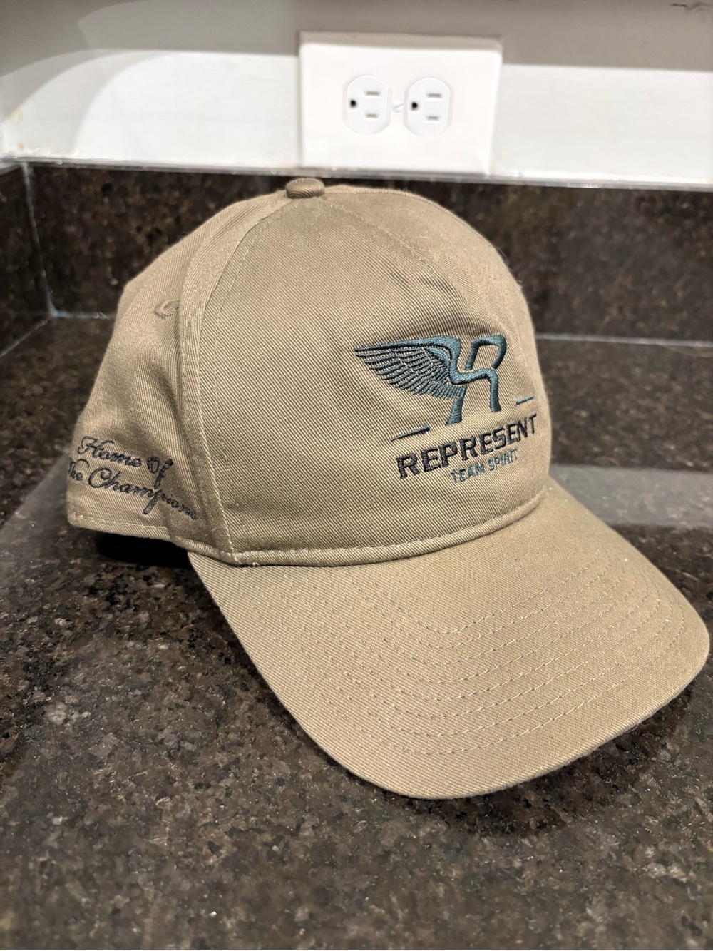 New Era Khaki Represent Embroidered Baseball Cap